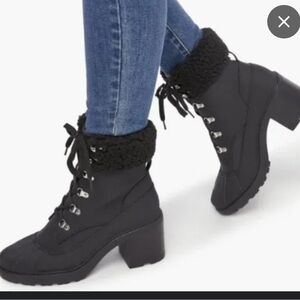 JB by Julie Brown Black Lace Up Boots
